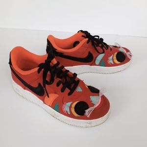 Nike Force 1 LV8 PS CNY Lion Dance Red Kids Sneakers DQ5071-601 - Size 1 Youth